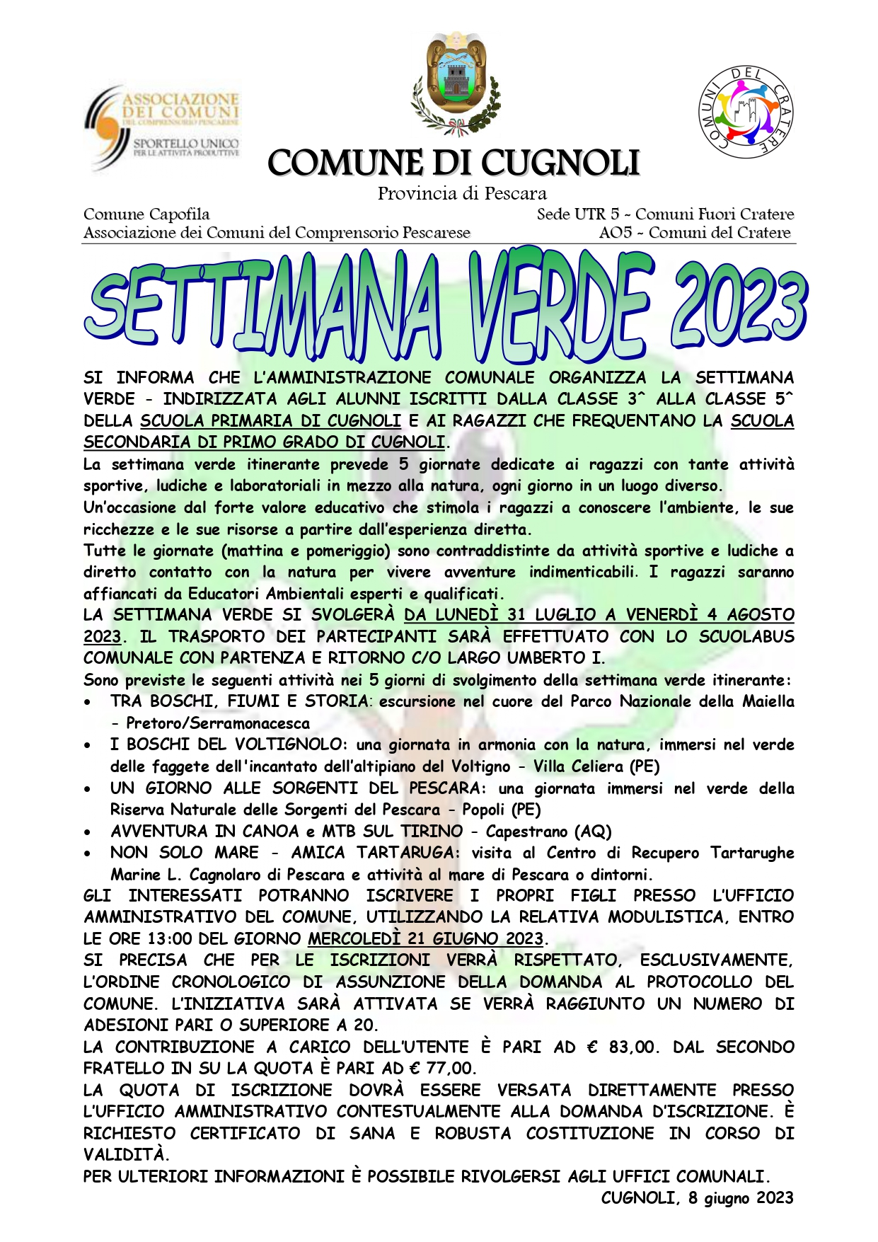 Settimana Verde 2023